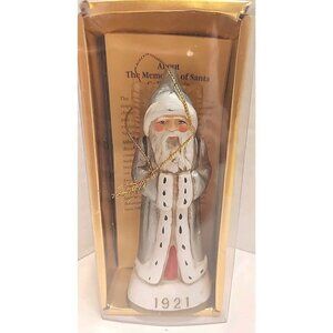 Vintage 1921 France Pere Noel Father Christmas Santa Ornament Holiday In Box